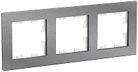 Рамка универсальная Systeme Electric AtlasDesign Nature 3-м. мрамор айс грей